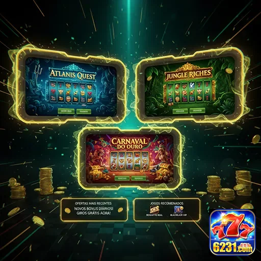 Imagem de 6231 apresentando o jogo Atlantis Quest: Jungle Riches no tema de Carnaval.