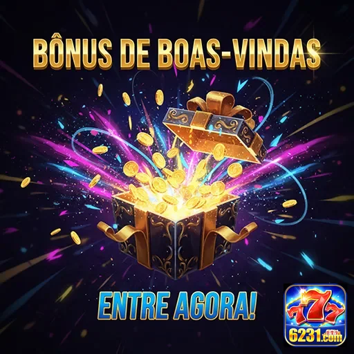 Imagem de boas-vindas com bônus, relacionada ao site 6231.